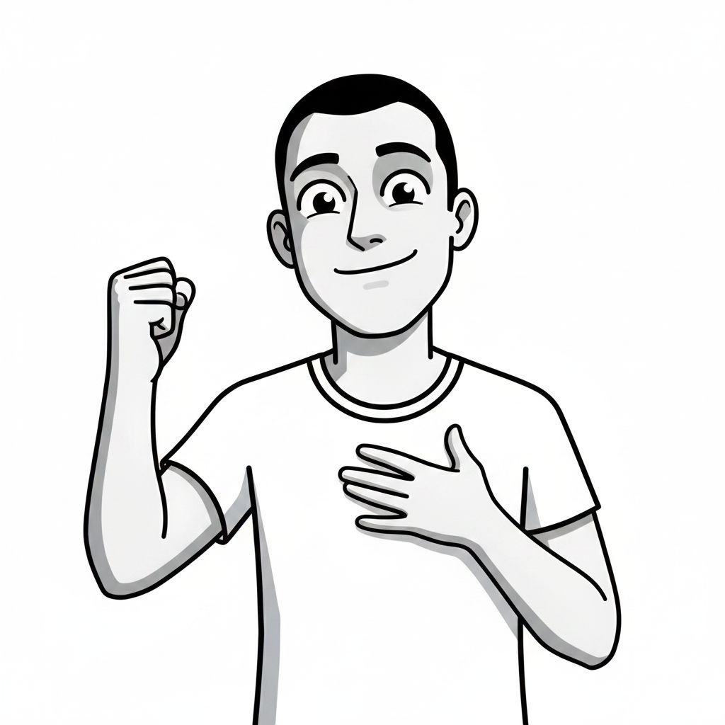 Relieved Triumphant Fist
